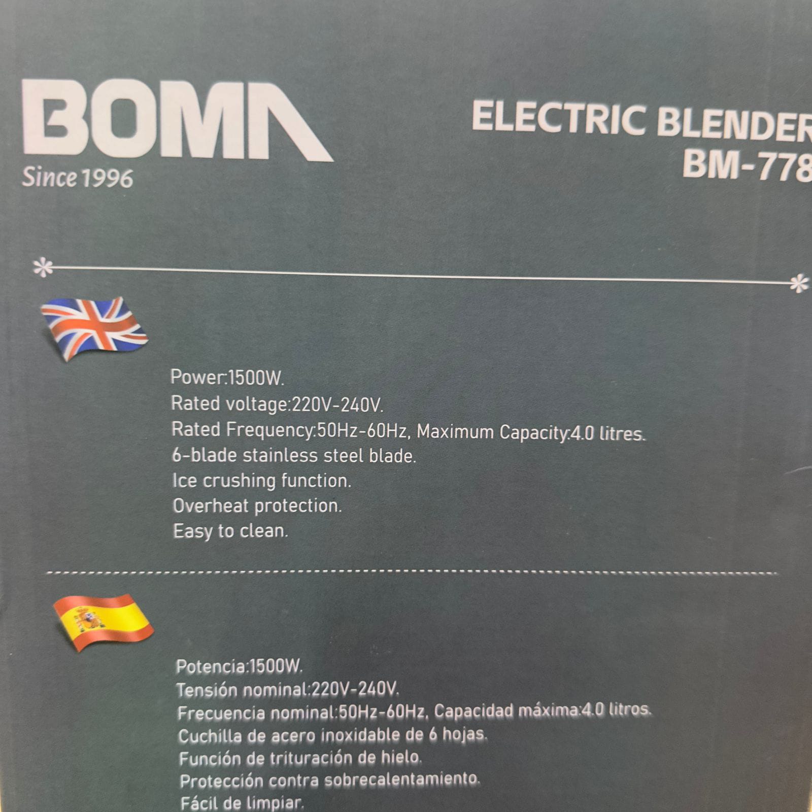 🇩🇪 Booma 6-in-1 Electric Blender Set – German Technology, Powerful Performance