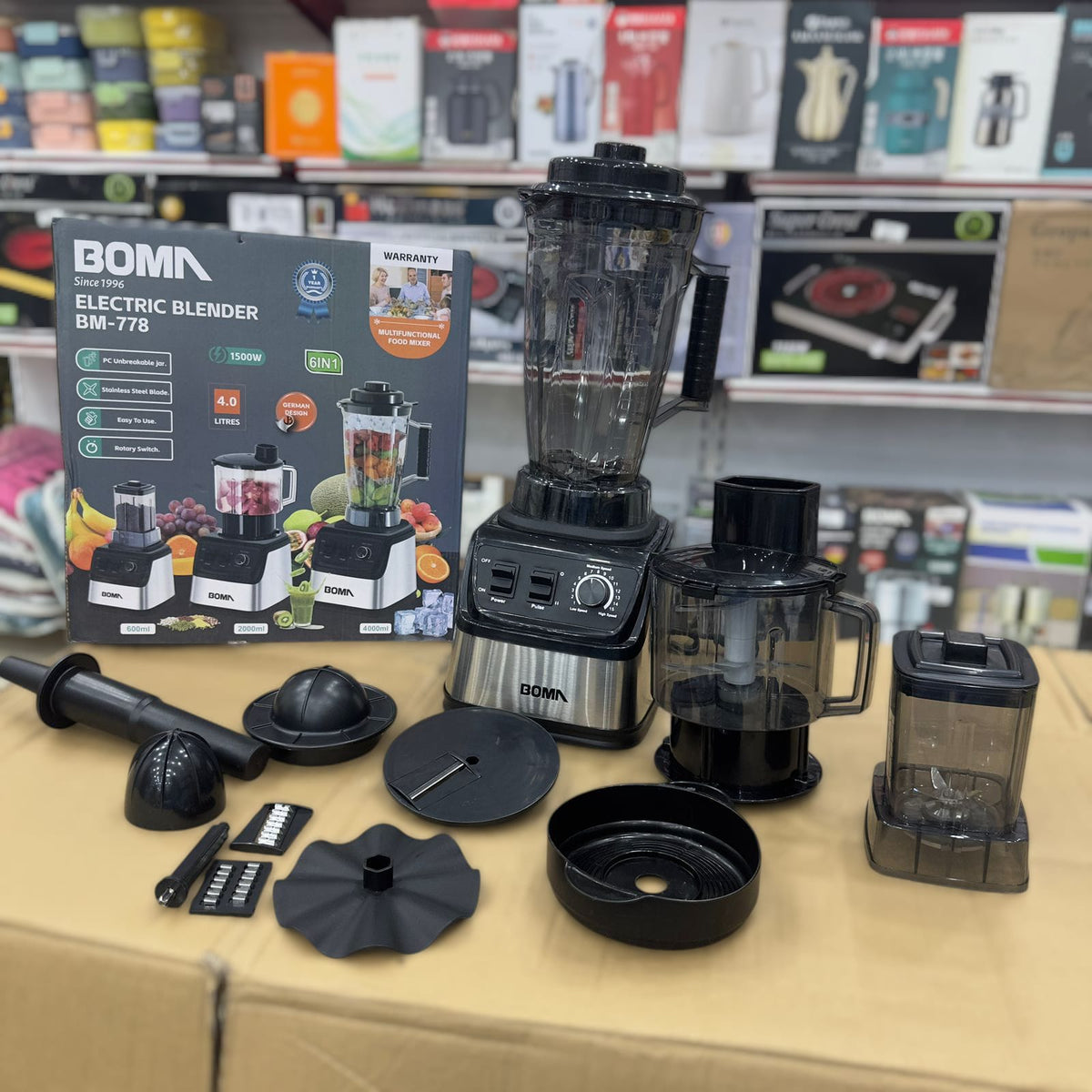 🇩🇪 Booma 6-in-1 Electric Blender Set – German Technology, Powerful Performance